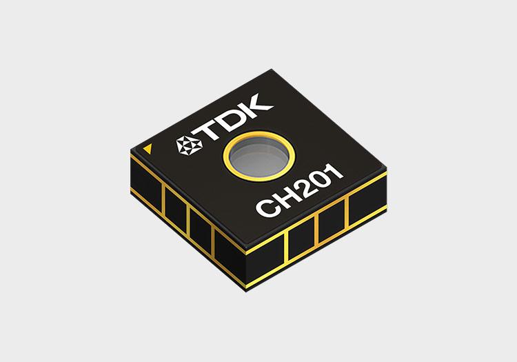 Illustration of CH201, TDK MEMS ultrasonic time-of-flight sensor